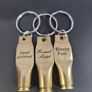 Bullet Casing Keychain Engraved hkc Bild 15