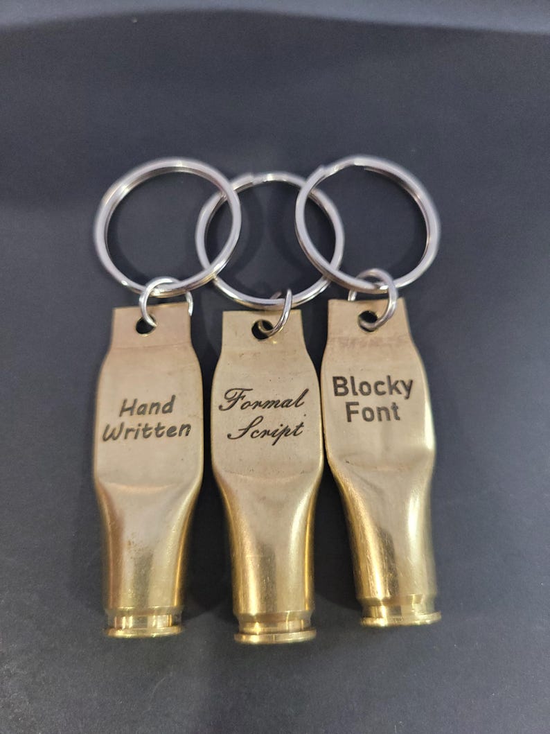 Bullet Casing Keychain Engraved hkc Bild 15