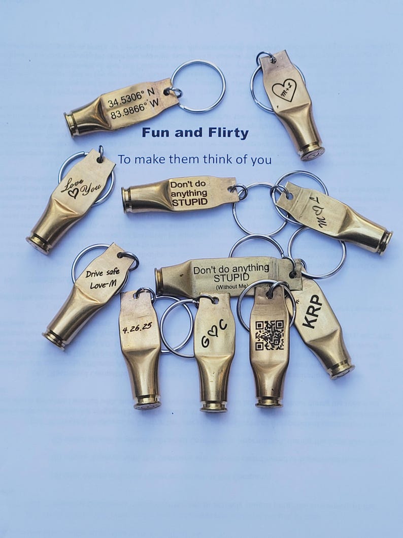 Bullet Casing Keychain Engraved hkc Bild 4