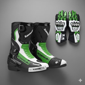 Kawasaki Green Gloves - Etsy