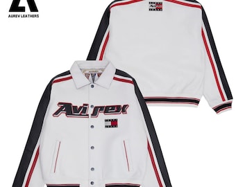 Handgemaakt Avirex-bomberjack van rundleer – Retro vliegerjack