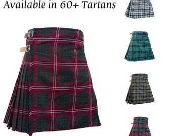 Traditional Scottish Tartan 8 Yard Kilt Highland Kilt For Mens Available in 50+ Tartan colours