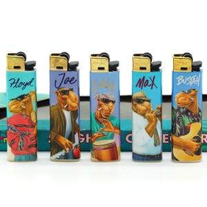 Vintage Club Camel Lighter Set of 5 with Original Box