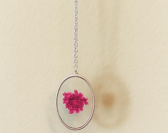 Gepresste Wildblumen Harz Anhänger