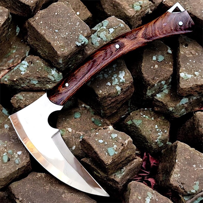Steel Kama Hand Forged Stainless Steel Kama Knife | Japanese Sickle Style Blade ...