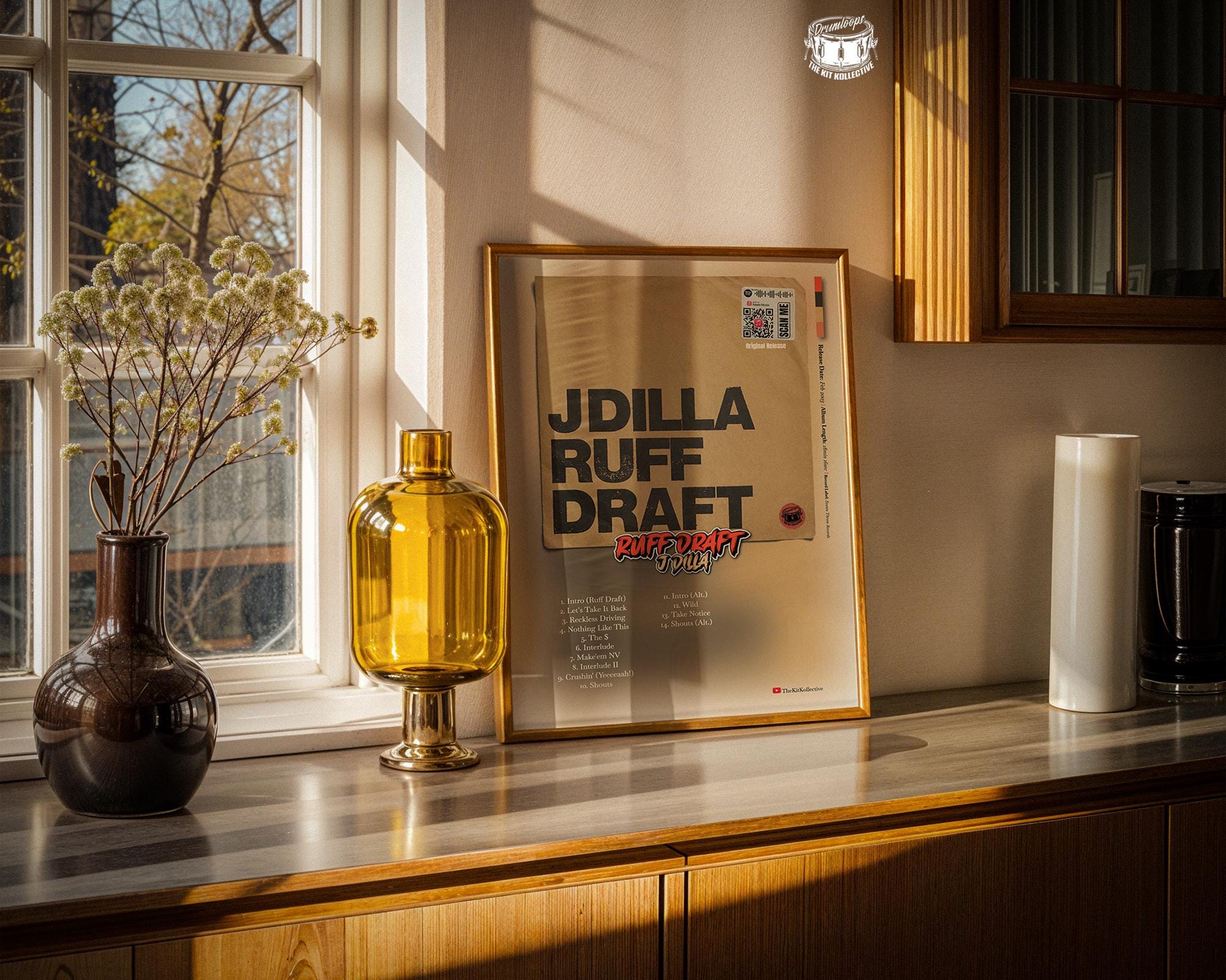 J Dilla Ruff Draft Album Cover Poster | Hip-hop Wall Art Print