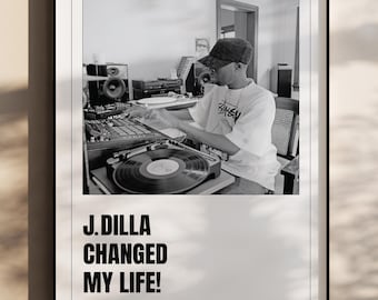 J Dilla Poster | Hip Hop Producer Wall Art | Music Legend - Etsy