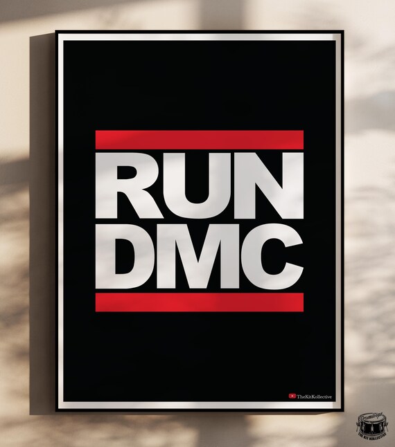 RUN DMC Logo Poster | Classic Hip-hop Wall Art - Etsy