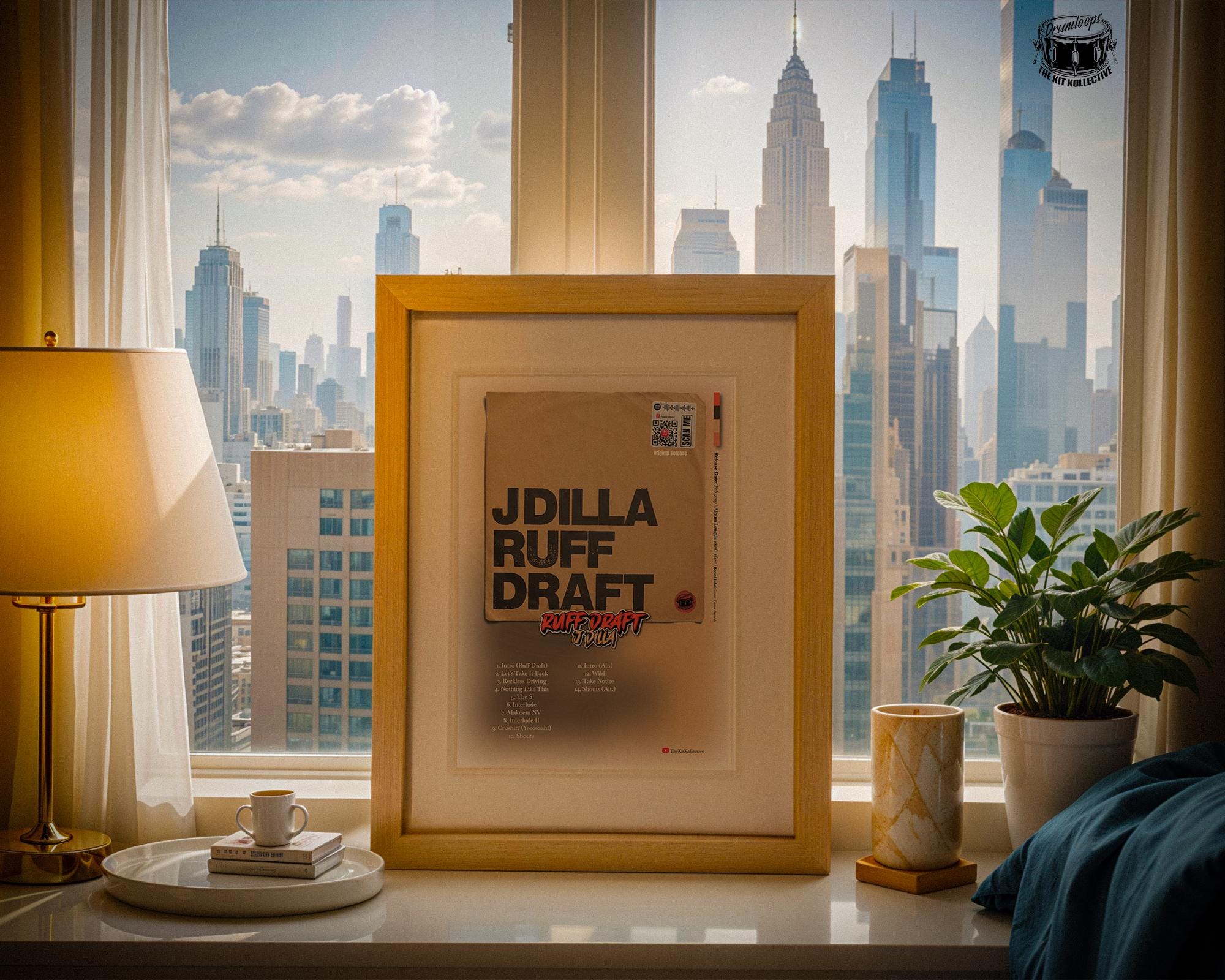 J Dilla Ruff Draft Album Cover Poster | Hip-hop Wall Art Print