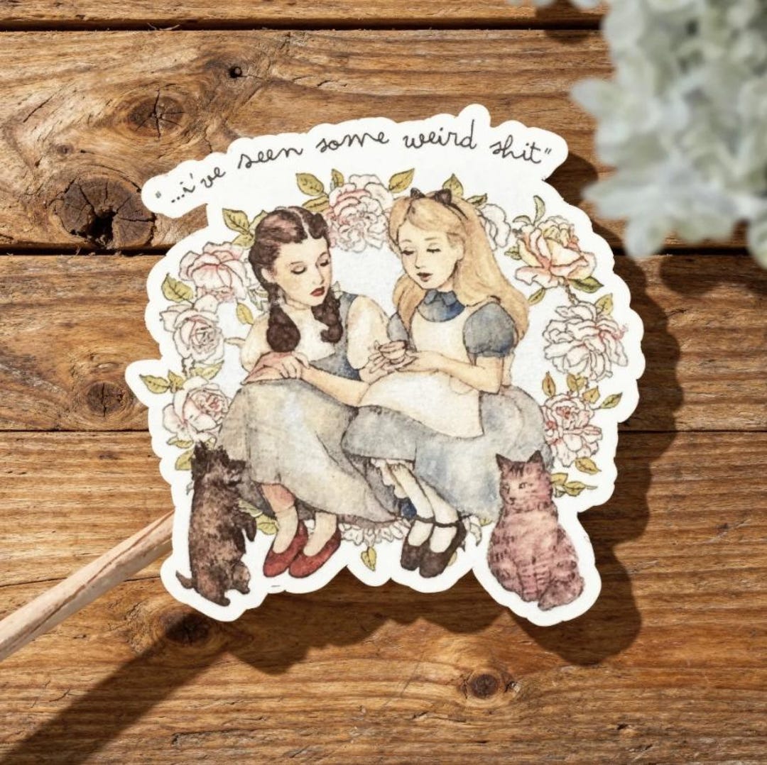 Dorothy and Alice Sticker, Best Friend Gift, Vintage Style - Etsy