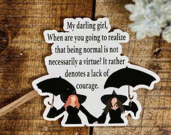 Courageous Witches Waterproof Sticker, Laptop Decal
