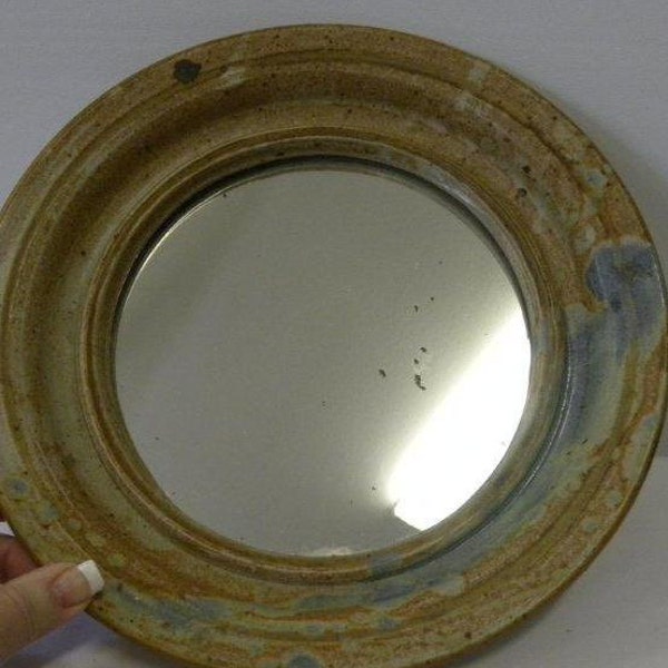 Handmade Pottery Mirror