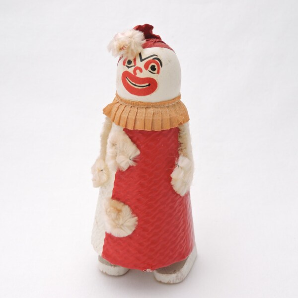 Vintage 1930's Wilson Walkie Clown Ramp Walker - Red & White Circus Clown - Wooden Incline Walker - Made in USA