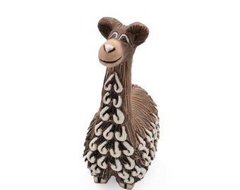 Vintage Artesania Rinconada Vicuna Figurine - #39 - Uruguay Animal - Hand Crafted Ceramic - Retired Design