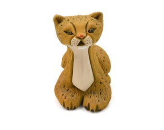 Vintage Artesania Rinconada Cheetah Figurine - #85 - Uruguay Animal - Hand Crafted Ceramic - Retired Design