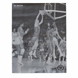 BILL WALTON San Diego Clippers Basketball 70s Graphic Tee Short-Sleeve  T-Shirt