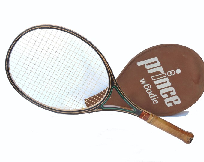 Vintage 1980 Prince Woodie Tennis Racket - Graphite Reinforced Ash and ...