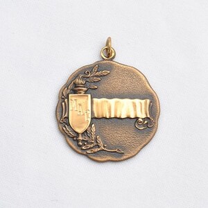 Vintage Running Medal - MAC Spring Runs 1965 - Medallion - Charm - Pendant - Bronze Tone Metal
