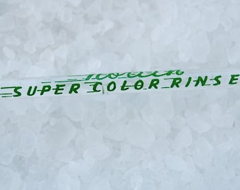 Vintage 1940's - "Noreen" Super Color Rinse Glass Swizzle Stick - Mixing Stick - Stir Stick - Professional Hair Salon Tool - Beauty Shop