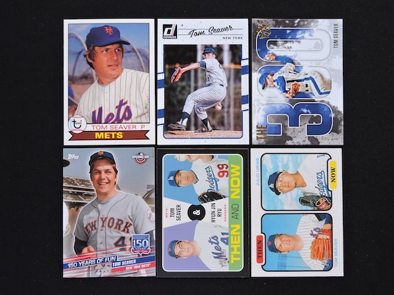 Lot of 50 Tom Seaver Vintage 1980's Baseball Cards No 
