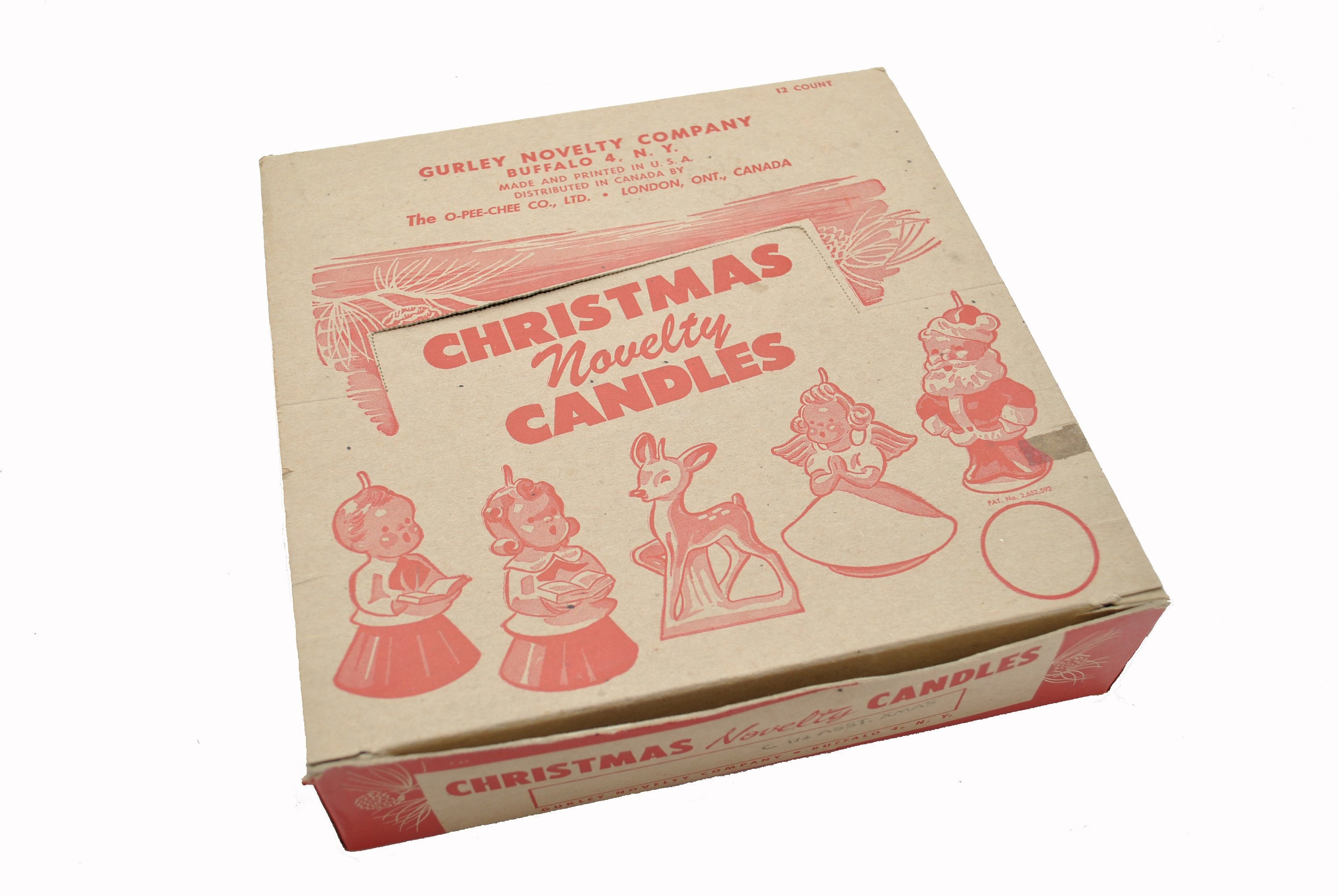 Vintage Gurley Novelty Christmas Candles Retail Merchant Store Etsy