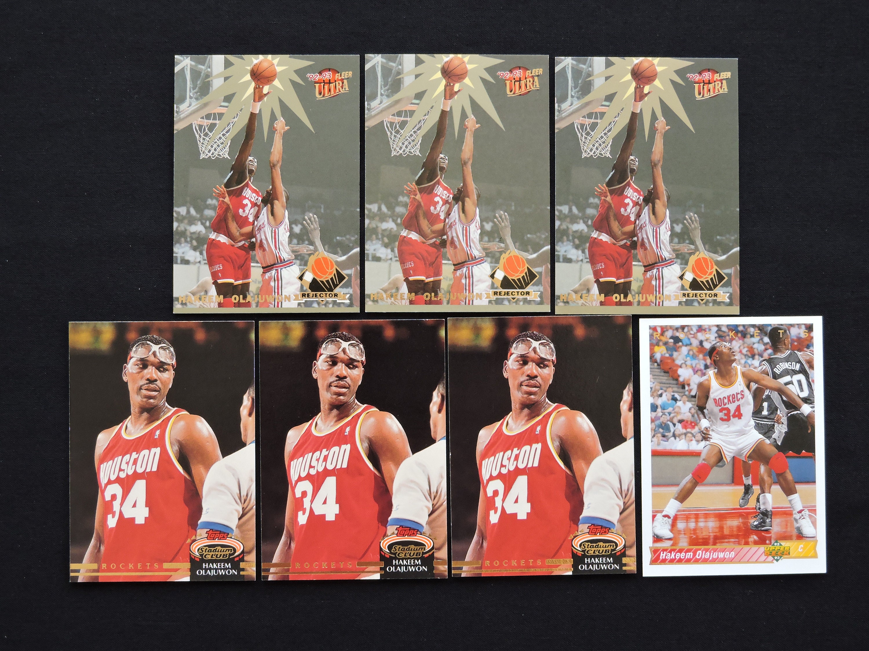 Lot of 29 Hakeem Olajuwon Vintage 1990's Basketball Cards - Etsy Israel