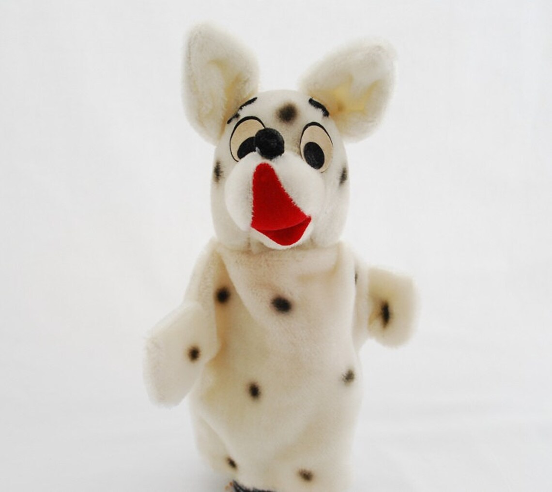 Vintage Yosxi Pet Spotted Dog Hand Puppet Toy 1960's Etsy