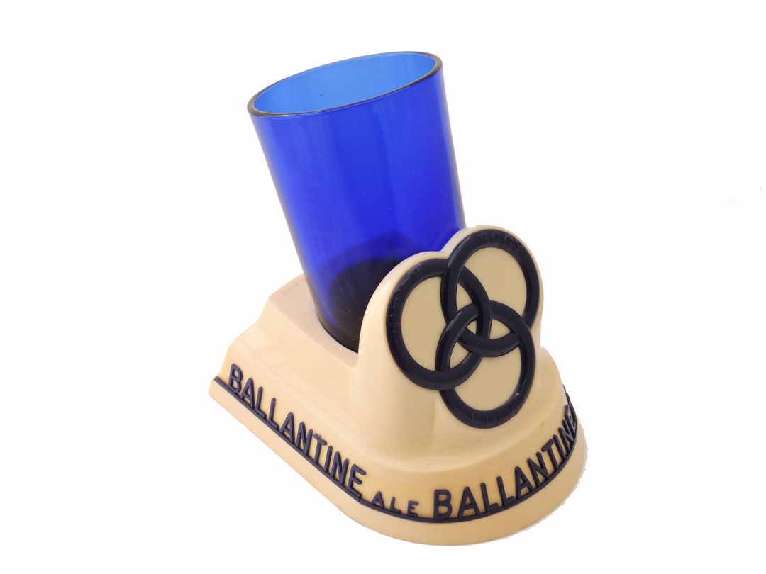 Vintage 1960s Ballantine Beer Bar Top Advertising Display Beer Foam