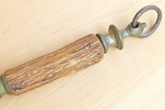 Vintage F Dick Sharpening Honing Steel Knife Sharpener Wood Handle Made  Germany