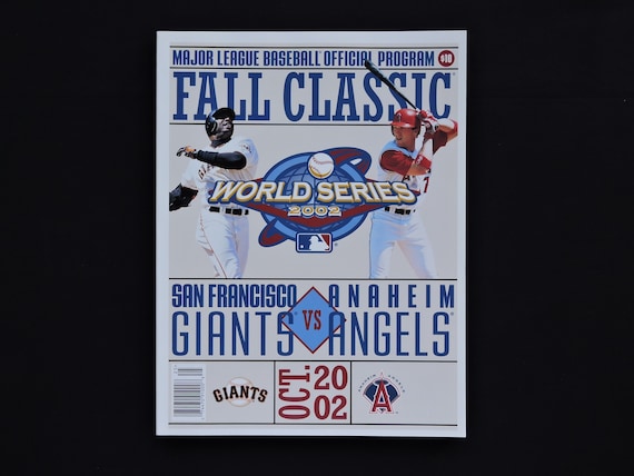 2002 Major League Baseball World Series Official Program San 