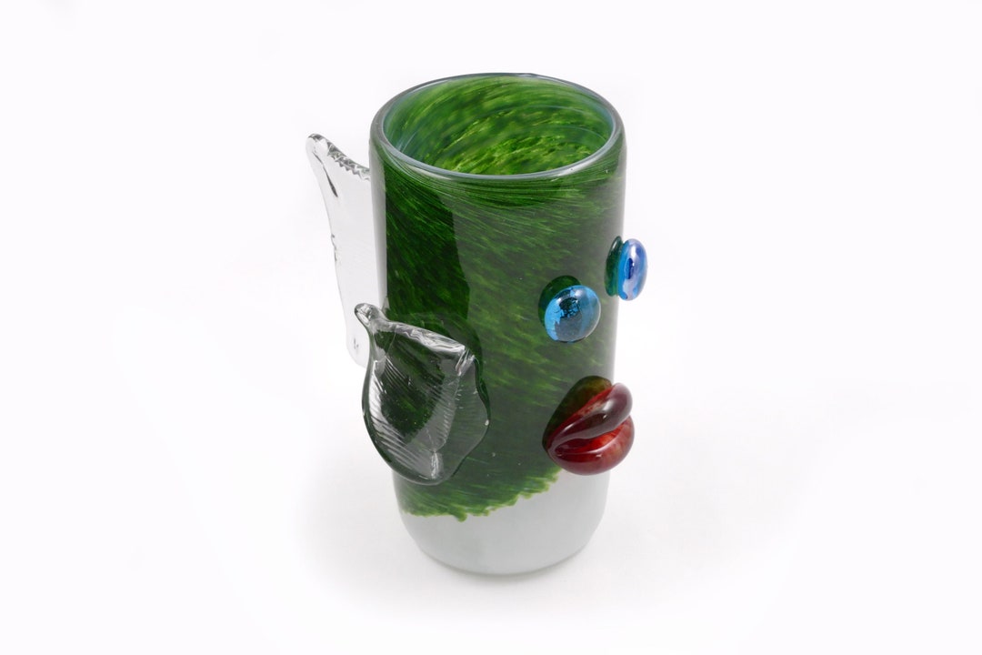 Vintage 2001 Gary Guydosh Blown Glass Fish Mug Figural Fish Etsy