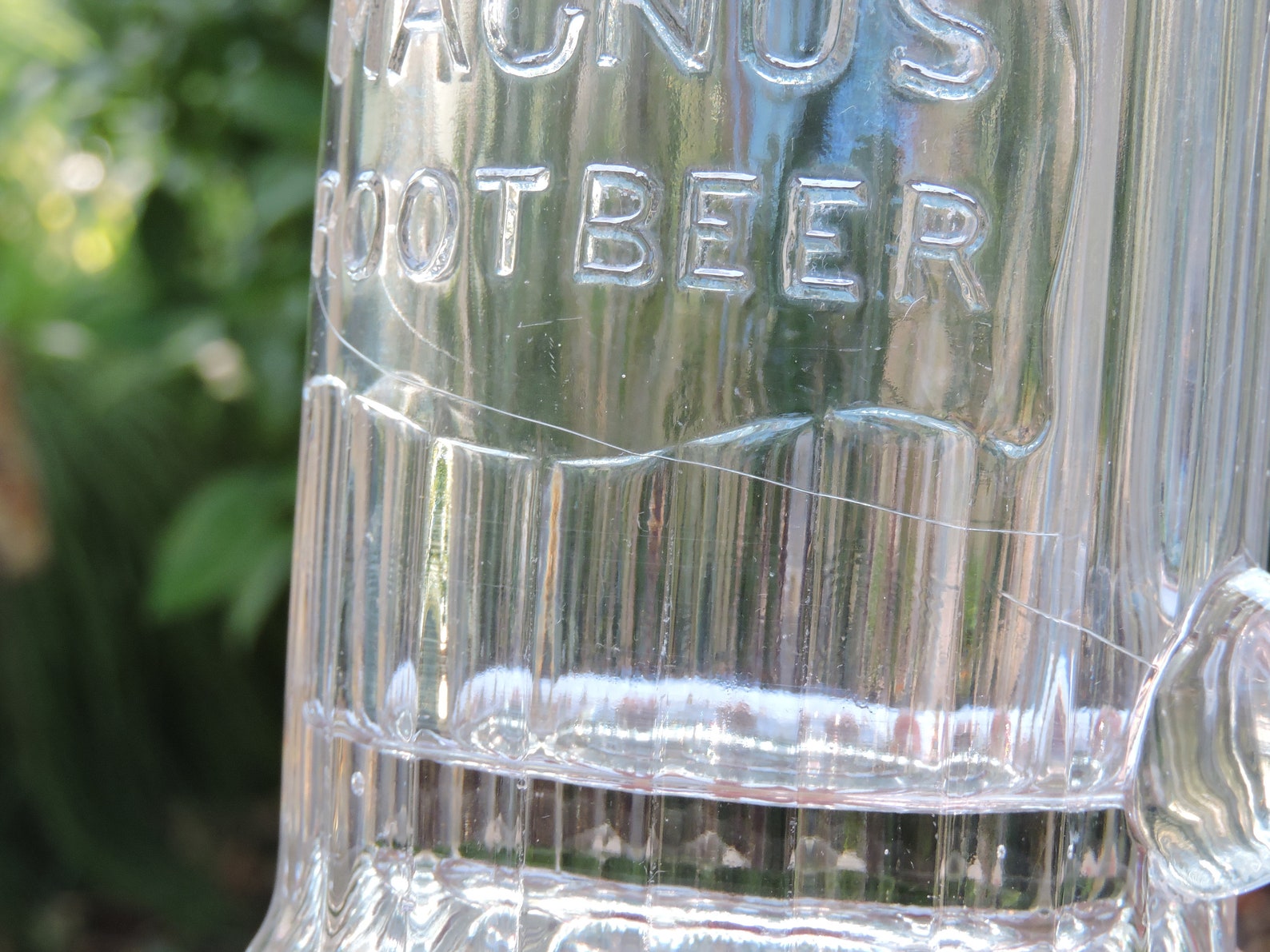 Antique C.1910's Magnus Root Beer Mug Thick Glass Mug Etsy
