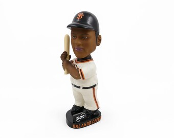 Vintage 2002 Orlando Cepeda SF Giants Bobblehead Doll - Stadium Giveaway Bobblehead - New in Box with Ticket Stub