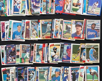 Texas Rangers - Lot of 100 Assorted Vintage Baseball Cards