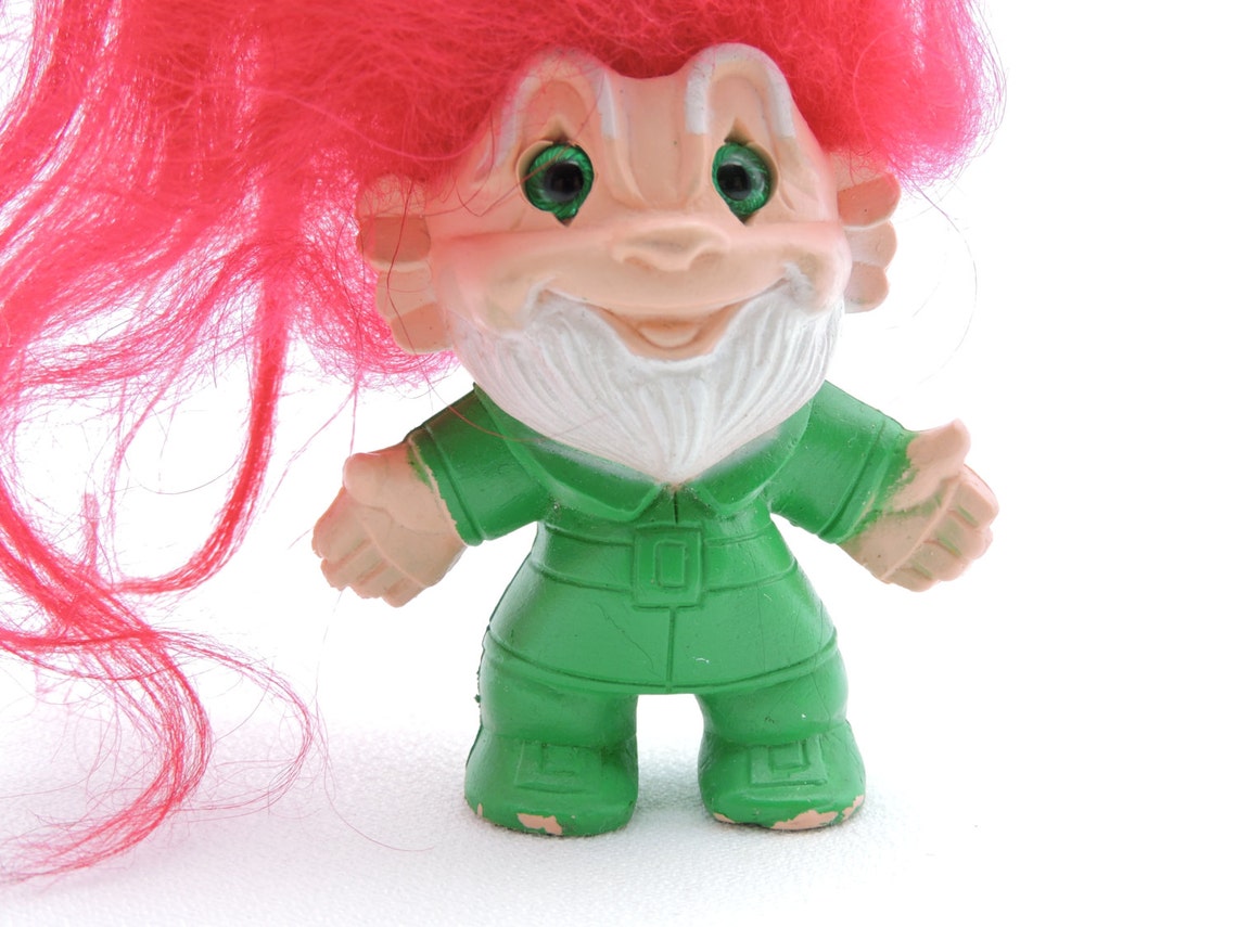 Vintage 1960s Chunkoluck Leprechaun Troll Doll Original Etsy