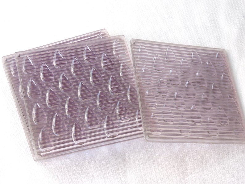 Antique Luxfer Glass Tile Architectural 4x4 Purple Tinted