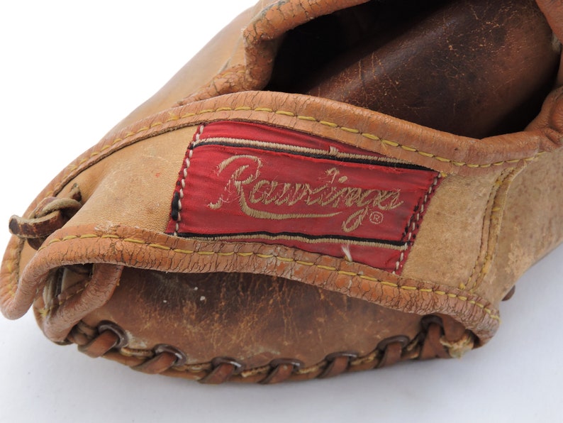 Young Adult Size Leather Glove Vintage 1950s1960s Mickey Mantle Rawlings Model MM5 Baseball Glove