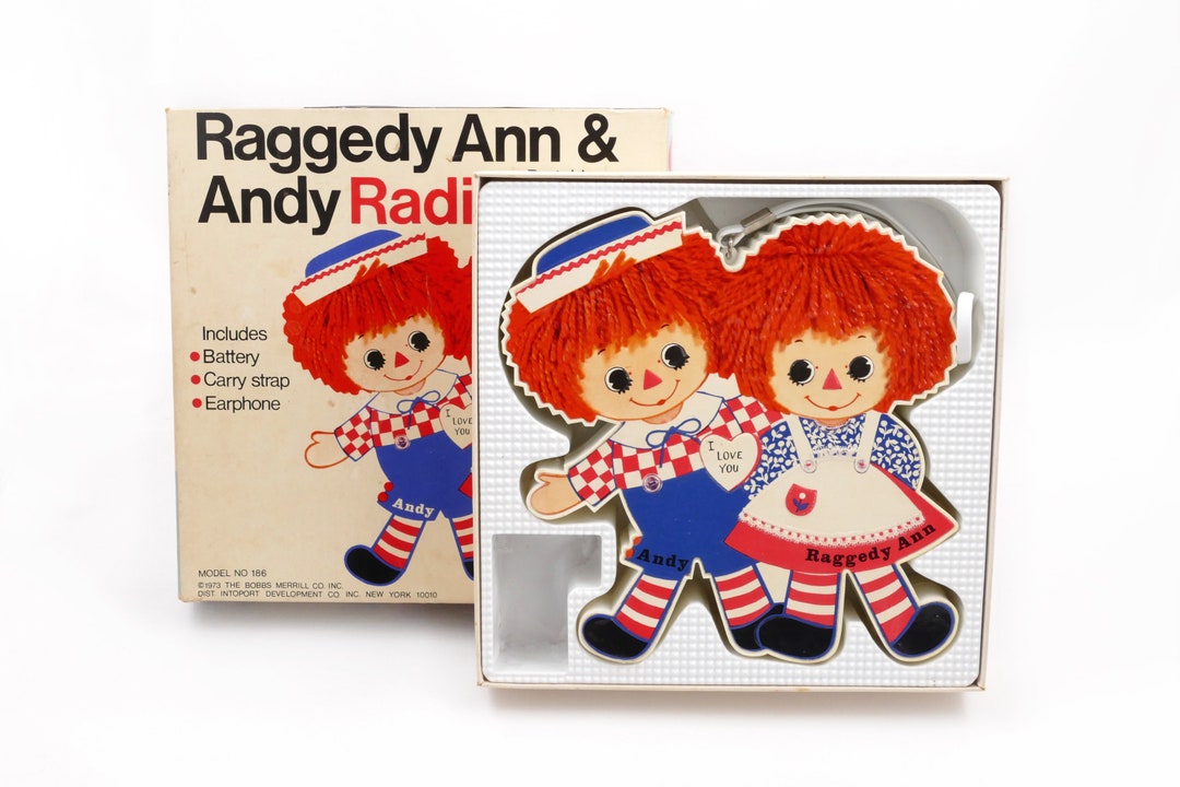 Vintage 1973 Raggedy Ann and Andy Radio WORKING Vintage AM Radio With ...
