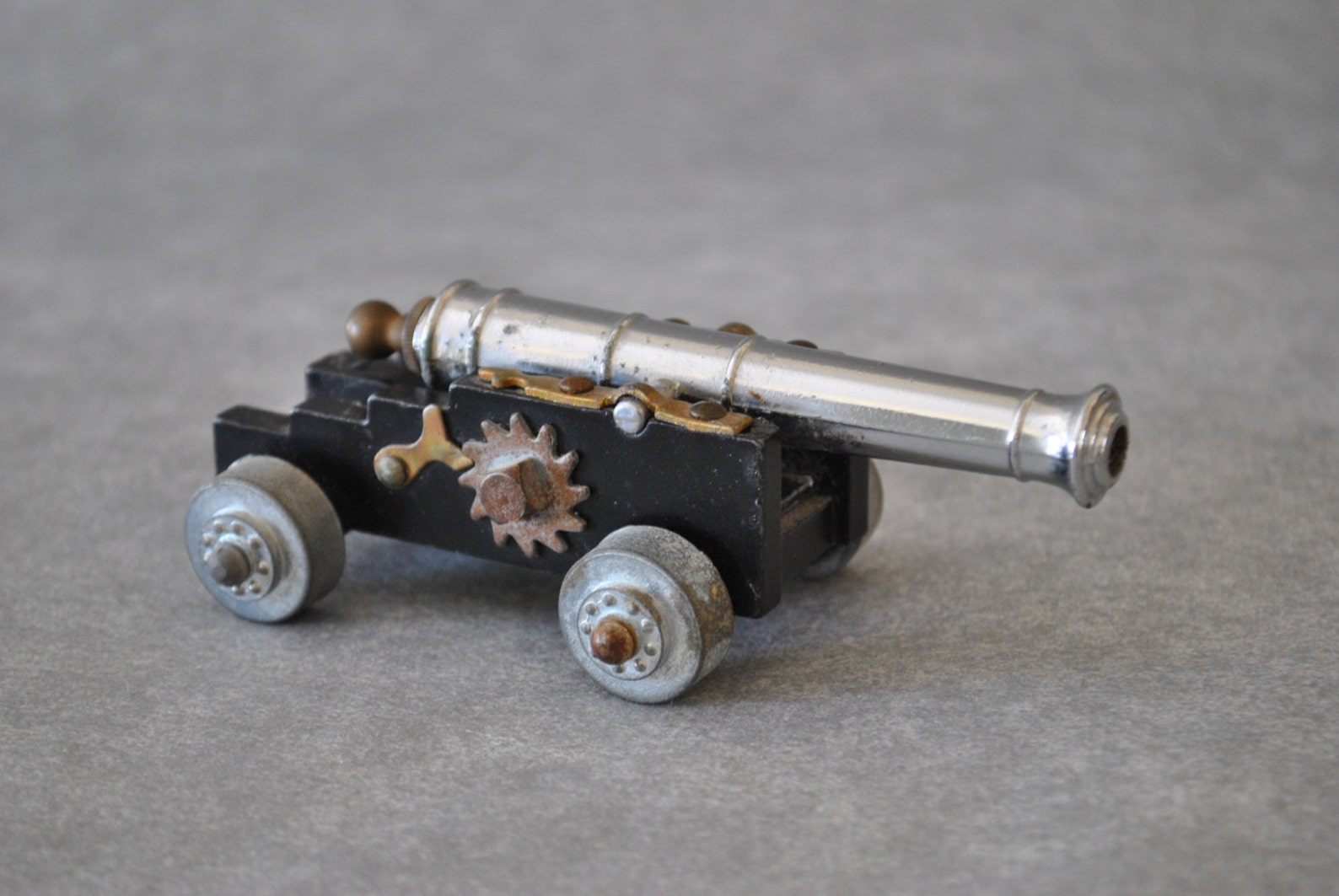 Vintage Die Cast Cap Gun Cannon Toy Made in Italy Etsy