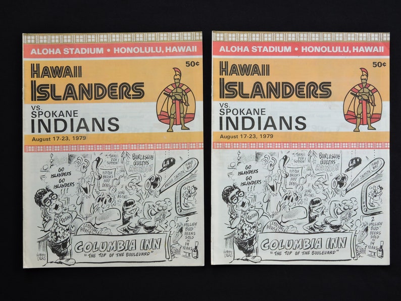 Vintage 1979 Hawaii Islanders Minor League Baseball Souvenir Etsy