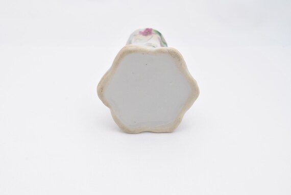 Antique 1910's Porcelain 12 Hole Hat Pin Holder -… - image 8