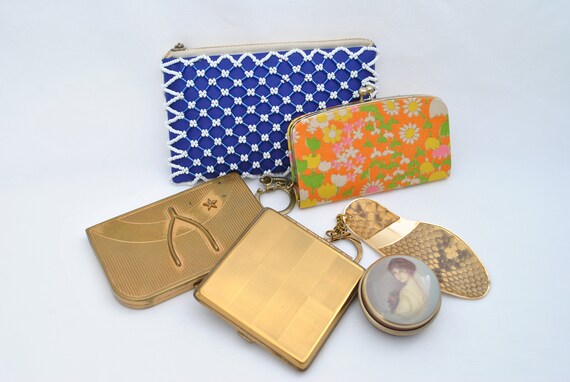 Vintage 1960's Women's Accessories Lot - Compacts
