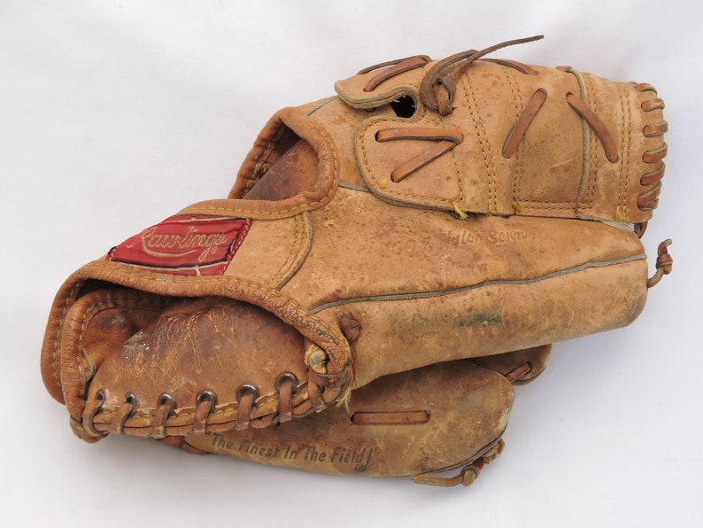 Young Adult Size Leather Glove Vintage 1950s1960s Mickey Mantle Rawlings Model MM5 Baseball Glove