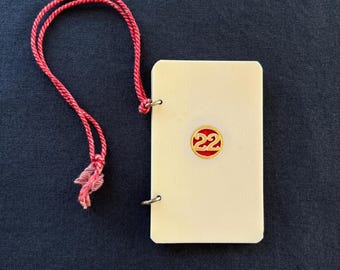 Vintage 1922 Indiana University Celluloid Dance Card - Women's Panhellenic Formal - Sorority Representatives