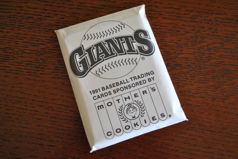 Complete Team Set of 28 Cards Vintage 1991 Mother/'s Cookies San Francisco Giants Baseball Cards Souvenir Stadium Giveaway Cards