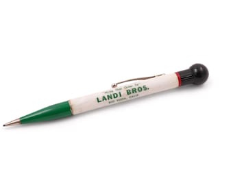 Vintage Landi Bros Advertising Pencil - Redipoint Mechanical Pencil with 8 Ball Rotary Phone Dialer - Rio Visa, California