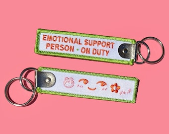 Emotional Support Person On Duty Keychain