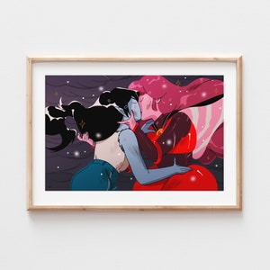 Bubbline Kiss Print