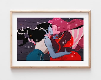 Bubbline Kiss Print