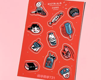 Nostalgia Snax Sticker Sheet